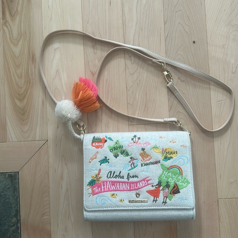 Spartina Hawaiian islands cross body purse